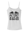 Ultimate Pi Day Design - Mirrored Pies Spaghetti Strap Tank by TooLoud-Womens Spaghetti Strap Tanks-TooLoud-White-X-Small-Davson Sales