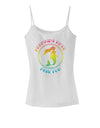 Mermaids Have More Fun - Beachy Colors Spaghetti Strap Tank-Womens Spaghetti Strap Tanks-TooLoud-White-X-Small-Davson Sales