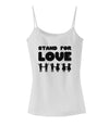 Stand For Love Spaghetti Strap Tank-Womens Spaghetti Strap Tanks-TooLoud-White-X-Small-Davson Sales