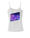 Cute Cosmic Eyes Spaghetti Strap Tank-Womens Spaghetti Strap Tanks-TooLoud-White-X-Small-Davson Sales