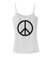 Peace Sign Symbol Spaghetti Strap Tank-Womens Spaghetti Strap Tanks-TooLoud-White-X-Small-Davson Sales