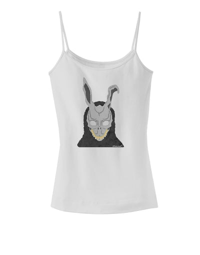 Scary Buny Face Watercolor Spaghetti Strap Tank-Womens Spaghetti Strap Tanks-TooLoud-White-X-Small-Davson Sales