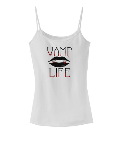 TooLoud Vamp Life Spaghetti Strap Tank-Womens Spaghetti Strap Tanks-TooLoud-White-X-Small-Davson Sales