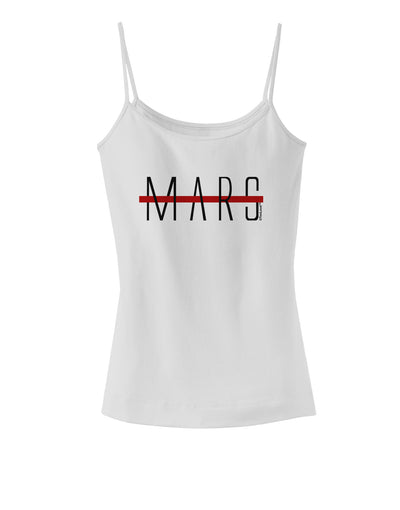 Planet Mars Text Only Spaghetti Strap Tank-Womens Spaghetti Strap Tanks-TooLoud-White-X-Small-Davson Sales