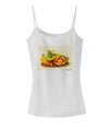 Watercolor Fruit Bowl 2 Spaghetti Strap Tank-Womens Spaghetti Strap Tanks-TooLoud-White-X-Small-Davson Sales