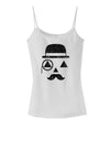 Gentleman Pumpkin Distressed Spaghetti Strap Tank-Womens Spaghetti Strap Tanks-TooLoud-White-X-Small-Davson Sales