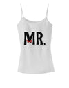 Matching Mr and Mrs Design - Mr Bow Tie Spaghetti Strap Tank by TooLoud-Womens Spaghetti Strap Tanks-TooLoud-White-X-Small-Davson Sales