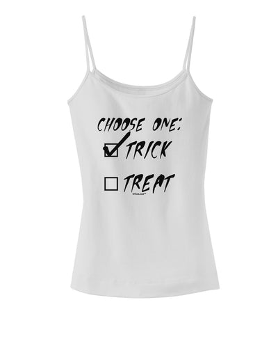 Choose One - Trick Spaghetti Strap Tank-Womens Spaghetti Strap Tanks-TooLoud-White-X-Small-Davson Sales