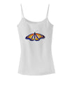 TooLoud Watercolor Monarch Butterfly Spaghetti Strap Tank-Womens Spaghetti Strap Tanks-TooLoud-White-X-Small-Davson Sales