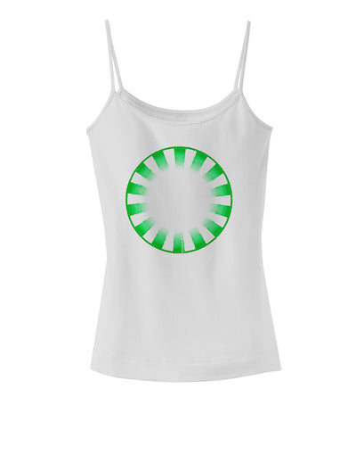 Watercolor Spearmint Spaghetti Strap Tank-Womens Spaghetti Strap Tanks-TooLoud-White-X-Small-Davson Sales