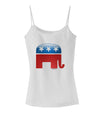 Republican Bubble Symbol Spaghetti Strap Tank-Womens Spaghetti Strap Tanks-TooLoud-White-X-Small-Davson Sales