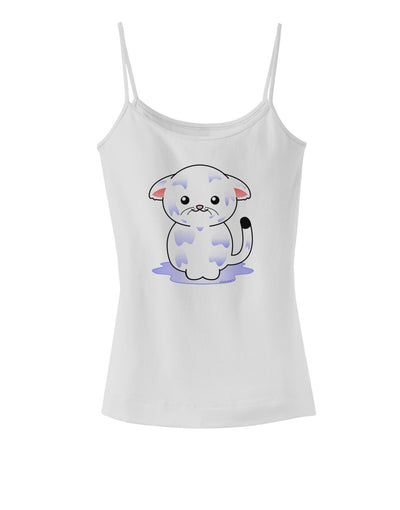 TooLoud Wet Pussycat Spaghetti Strap Tank-Womens Spaghetti Strap Tanks-TooLoud-White-X-Small-Davson Sales