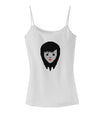 Cute Pixel Vampire Female Spaghetti Strap Tank-Womens Spaghetti Strap Tanks-TooLoud-White-X-Small-Davson Sales