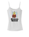 Kawaii Queen Queen Bee Spaghetti Strap Tank-Womens Spaghetti Strap Tanks-TooLoud-White-X-Small-Davson Sales