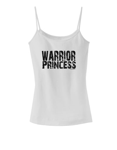 Warrior Princess Black and White Spaghetti Strap Tank-Womens Spaghetti Strap Tanks-TooLoud-White-X-Small-Davson Sales