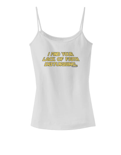 Lack of Faith Spaghetti Strap Tank-Womens Spaghetti Strap Tanks-TooLoud-White-X-Small-Davson Sales