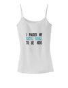 I Paused My Battle Royale To Be Here Funny Gamer Spaghetti Strap Tank by TooLoud-TooLoud-White-X-Small-Davson Sales
