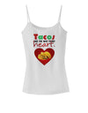 Tacos Are the Way To My Heart Spaghetti Strap Tank-Womens Spaghetti Strap Tanks-TooLoud-White-X-Small-Davson Sales