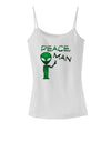 Peace Man Alien Spaghetti Strap Tank