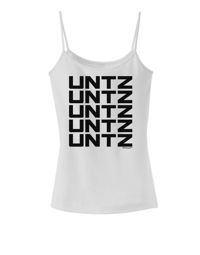 Untz Untz Untz Untz Untz EDM Design Spaghetti Strap Tank-Womens Spaghetti Strap Tanks-TooLoud-White-X-Small-Davson Sales