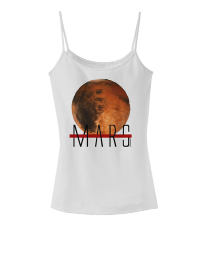 Planet Mars Text Spaghetti Strap Tank-Womens Spaghetti Strap Tanks-TooLoud-White-X-Small-Davson Sales