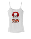 Down Like a Clown Spaghetti Strap Tank-Womens Spaghetti Strap Tanks-TooLoud-White-X-Small-Davson Sales