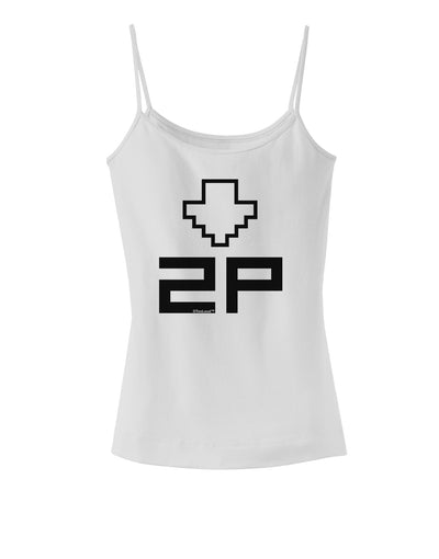 Player Two Selection Icon Spaghetti Strap Tank-Womens Spaghetti Strap Tanks-TooLoud-White-X-Small-Davson Sales