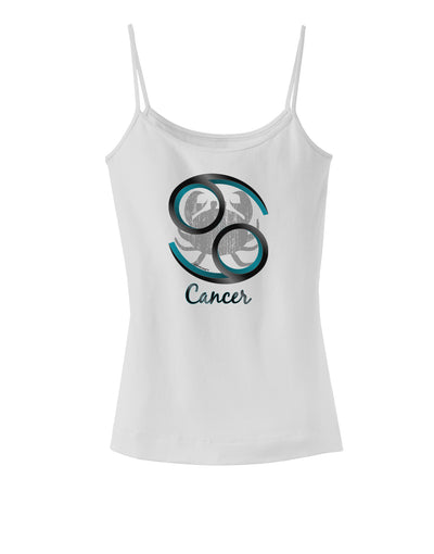 Cancer Symbol Spaghetti Strap Tank-Womens Spaghetti Strap Tanks-TooLoud-White-X-Small-Davson Sales