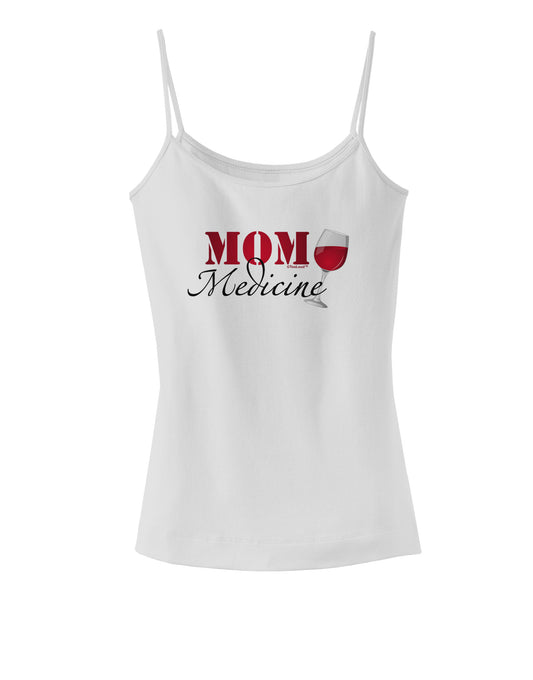 Mom Medicine Spaghetti Strap Tank-Womens Spaghetti Strap Tanks-TooLoud-White-X-Small-Davson Sales