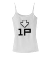 Player One Couples Design Spaghetti Strap Tank-Womens Spaghetti Strap Tanks-TooLoud-White-X-Small-Davson Sales