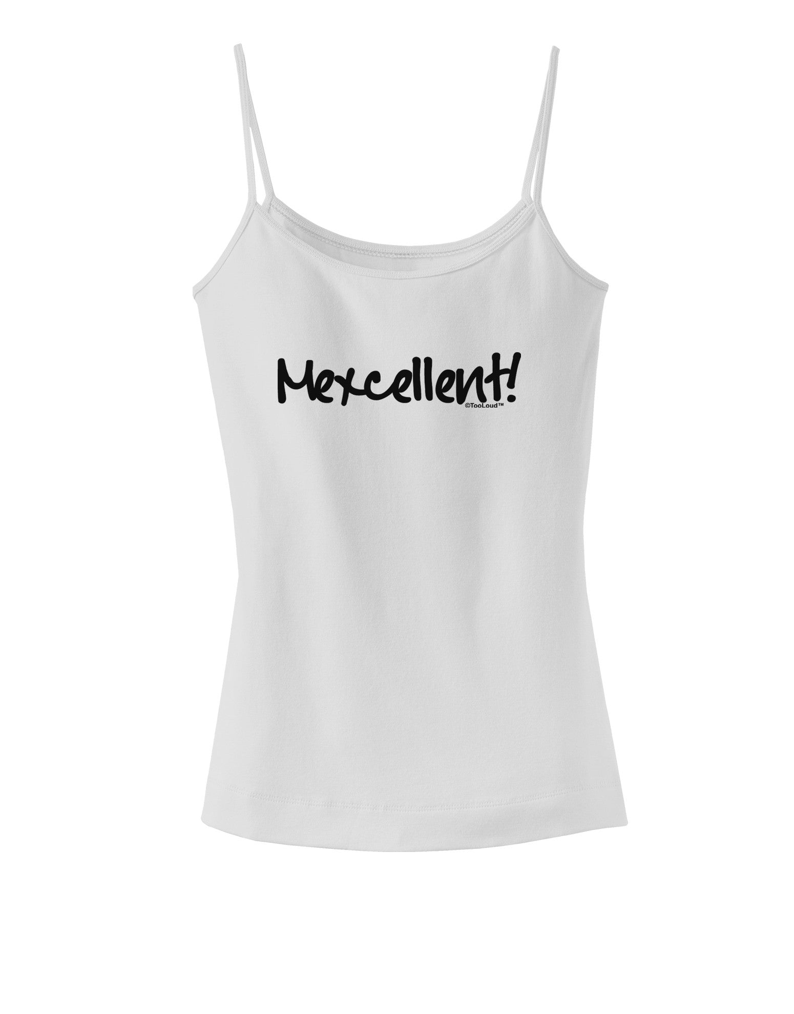 Mexcellent - Cinco De Mayo Spaghetti Strap Tank-Womens Spaghetti Strap Tanks-TooLoud-White-X-Small-Davson Sales