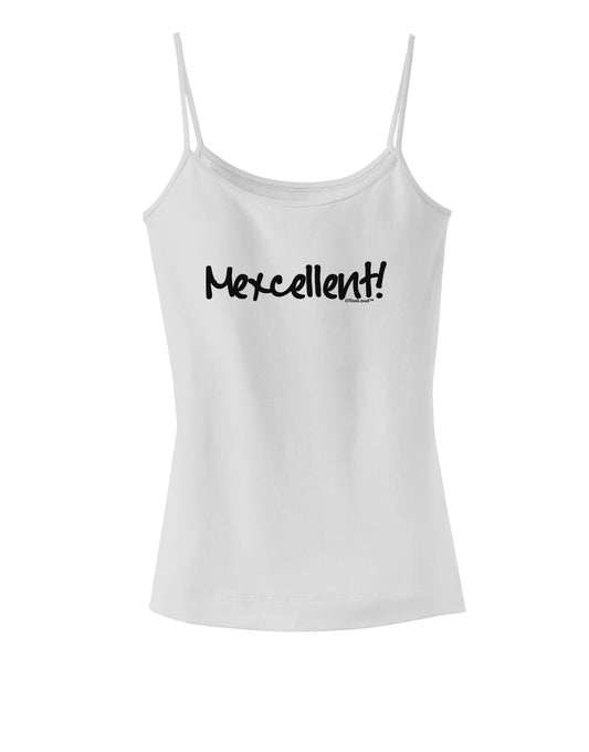 Mexcellent - Cinco De Mayo Spaghetti Strap Tank-Womens Spaghetti Strap Tanks-TooLoud-White-X-Small-Davson Sales