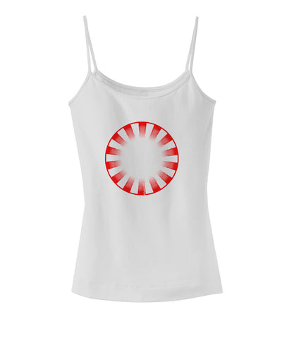 Watercolor Peppermint Spaghetti Strap Tank-Womens Spaghetti Strap Tanks-TooLoud-White-X-Small-Davson Sales