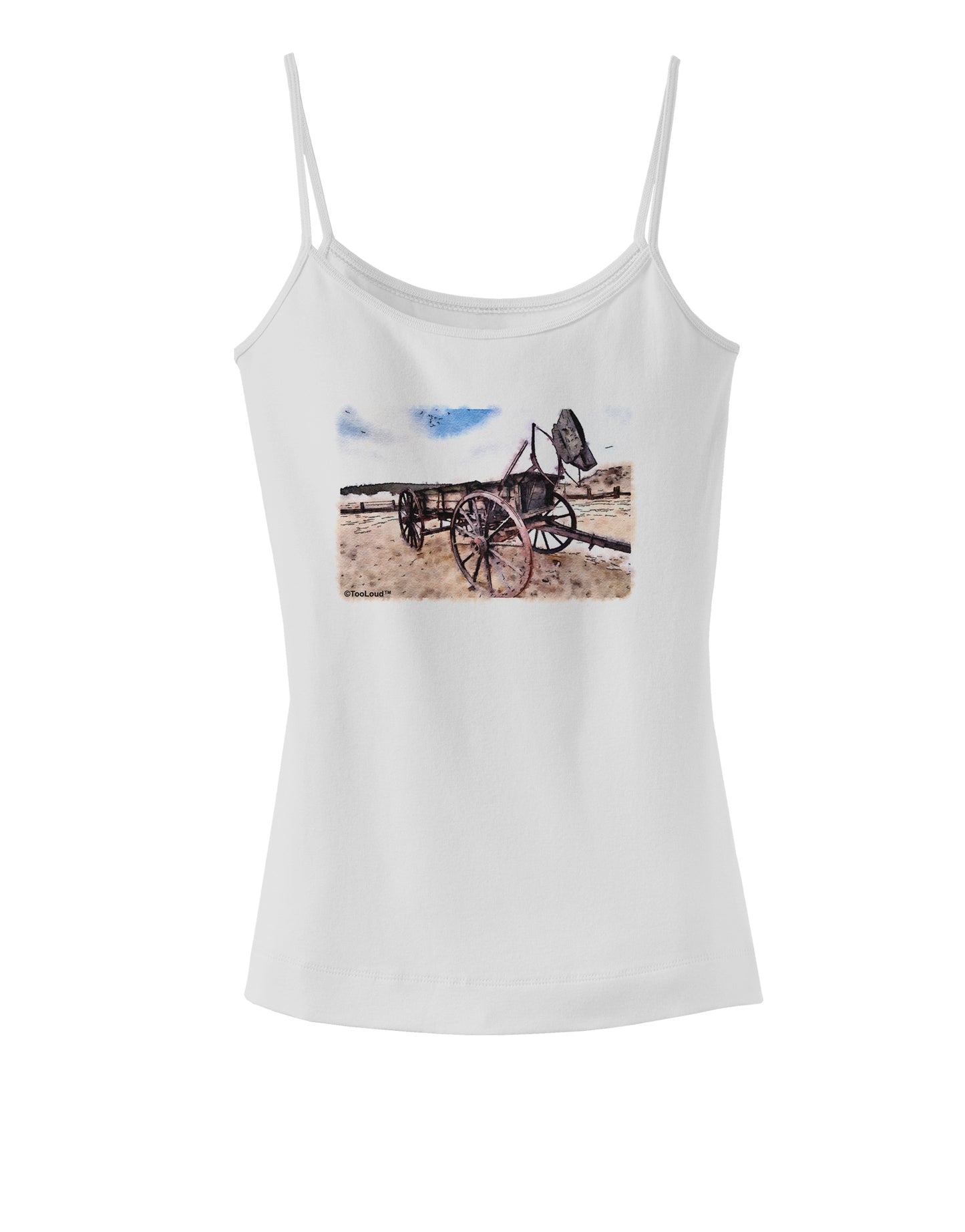Antique Vehicle Spaghetti Strap Tank-Womens Spaghetti Strap Tanks-TooLoud-White-X-Small-Davson Sales