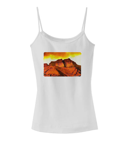 San Juan Mountain Range CO Spaghetti Strap Tank-Womens Spaghetti Strap Tanks-TooLoud-White-X-Small-Davson Sales