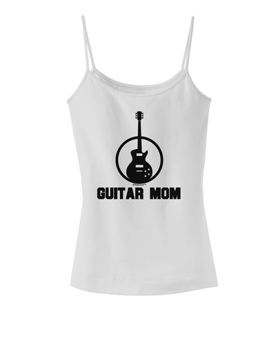 Guitar Mom - Mother's Day Design Spaghetti Strap Tank-Womens Spaghetti Strap Tanks-TooLoud-White-X-Small-Davson Sales