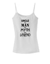 Uncle The Man The Myth The Legend Spaghetti Strap Tank by TooLoud-Womens Spaghetti Strap Tanks-TooLoud-White-X-Small-Davson Sales