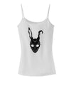 Scary Bunny Face Black Spaghetti Strap Tank-Womens Spaghetti Strap Tanks-TooLoud-White-X-Small-Davson Sales