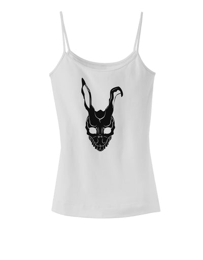 Scary Bunny Face Black Spaghetti Strap Tank-Womens Spaghetti Strap Tanks-TooLoud-White-X-Small-Davson Sales