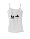 Funcle - Fun Uncle Spaghetti Strap Tank by TooLoud-TooLoud-White-X-Small-Davson Sales