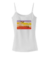 Planet Mars Watercolor Spaghetti Strap Tank-Womens Spaghetti Strap Tanks-TooLoud-White-X-Small-Davson Sales