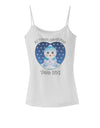 Personalized My First Christmas Snowbaby Blue Spaghetti Strap Tank-Womens Spaghetti Strap Tanks-TooLoud-White-X-Small-Davson Sales