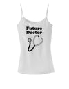 Future Doctor Spaghetti Strap Tank-Womens Spaghetti Strap Tanks-TooLoud-White-X-Small-Davson Sales