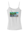 Palm Springs Watercolor Spaghetti Strap Tank-Womens Spaghetti Strap Tanks-TooLoud-White-X-Small-Davson Sales