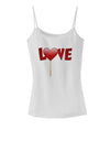 Love Lollipop Spaghetti Strap Tank-Womens Spaghetti Strap Tanks-TooLoud-White-X-Small-Davson Sales