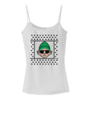 Cool Elf Christmas Sweater Spaghetti Strap Tank-Womens Spaghetti Strap Tanks-TooLoud-White-X-Small-Davson Sales