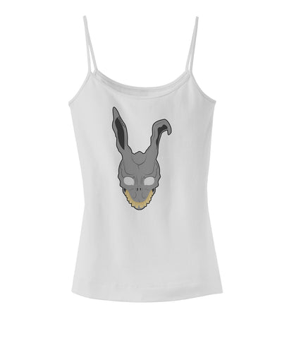 Scary Bunny Face Spaghetti Strap Tank-Womens Spaghetti Strap Tanks-TooLoud-White-X-Small-Davson Sales