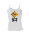 Democrat Zone Spaghetti Strap Tank-Womens Spaghetti Strap Tanks-TooLoud-White-X-Small-Davson Sales