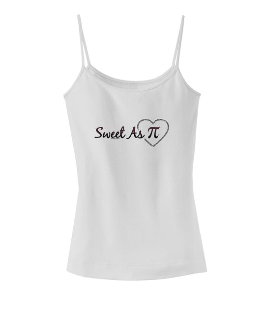 Sweet As Pi Spaghetti Strap Tank-Womens Spaghetti Strap Tanks-TooLoud-White-X-Small-Davson Sales