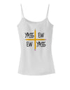 Charlie Charlie Challenge - Funny Spaghetti Strap Tank-Womens Spaghetti Strap Tanks-TooLoud-White-X-Small-Davson Sales